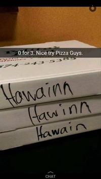 3 pizzas awayes