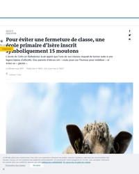 Quinze moutons ont été inscrits à l'école 