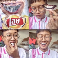 Les chips ça donne le sourire 