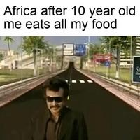 L'Afrique après que mon moi de 10 ans ait terminé son assiette