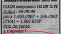 Annonce de vente