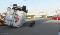 Redressement d'un camion