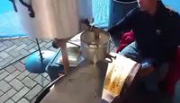 Machine à crêpes quelque part en Afrique
