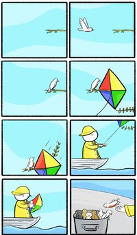 Le pêcheur d'oiseau