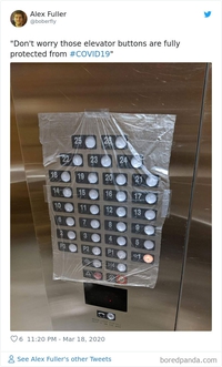 Ouf, un mec a pensé à protéger les boutons du virus !