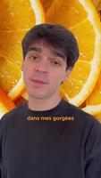 Le jus d'orange avec pulpe