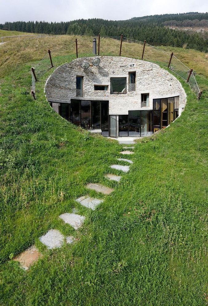 Une maison sous terre