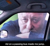 Publicité sur un bus