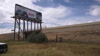Chute d'un panneau publicitaire