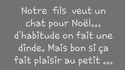 Et vous vous mangerez quoi ?