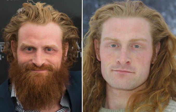 Kristofer Hivju (Tormund Giantsbane) de Game Of Thrones sans la barbe.