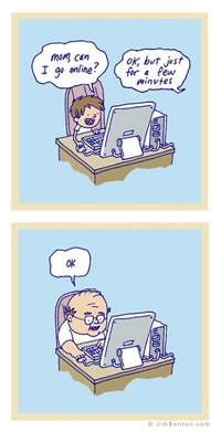 Maman, je peux me connecter à internet ?