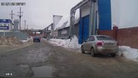 Avalanche surprise dans une rue