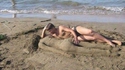 Drague sur la plage 