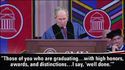 George W. Bush donne un discours pour les diplomés