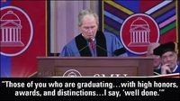 George W. Bush donne un discours pour les diplomés