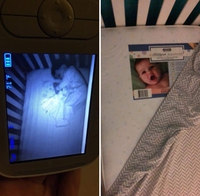 Un fantôme de bébé apparaît à la caméra