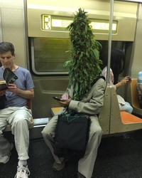 Ecologiste dans le métro