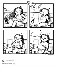 Le meilleur moment de la journée pour une femme