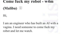 Venez vous faire mon robot