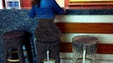 Jupe assortie au tabouret