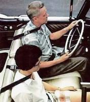 concept ceinture securité en 1960