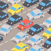 La voiture rouge avance ou recule ?