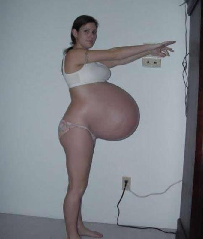 Grossesse : enceinte de triplés, un ventre impressionnant