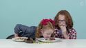 Des enfants américains face à la nourriture française