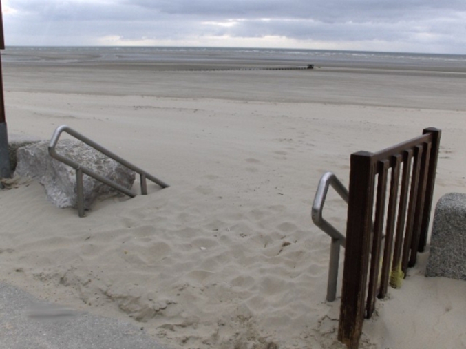 Le niveau du sable a bien monté.