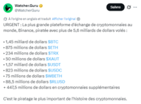 Binance hacké.. oops!