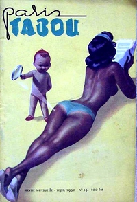 Couverture de revue "sexy" en 1950