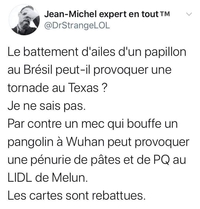 Va falloir renommer l'effet papillon