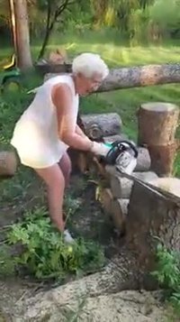 Grand mère a eu de la chance