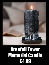 Bougie mémorial tour Grenfell