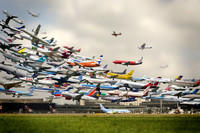 Décollages à Hannover Airport