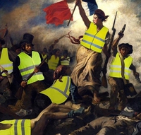 La nouvelle (?) Liberté conduisant le nouveau (?) peuple, d'après Delacroix