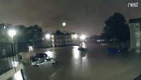 Timelapse de la montée des eaux pendant l'ouragan Harvey