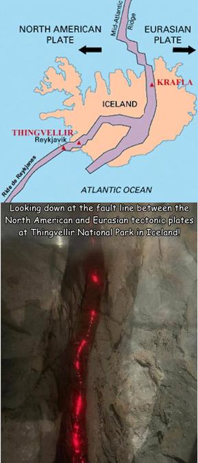 Tout le monde connaît ces endroits privilégiés, en Islande, où les plaques eurasienne et nord-américaine se séparent de quelques centimètres par décennie, toutefois, il est plutôt rare de pouvoir visualiser à certains endroits le magma incandescent dessous lesdites croûtes. 