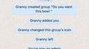Grand mère tente une question sur WhatsApp