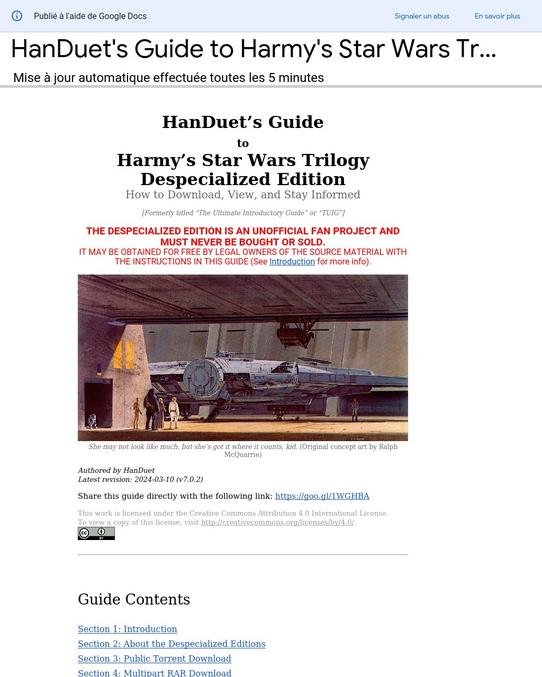 Harmy's Star Wars: Despecialized Edition v2.5

qu'en pensez-vous ?