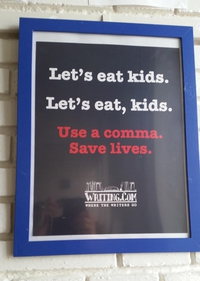 En anglais aussi, la virgule, ça compte!