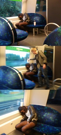 Trolling in the train