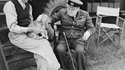 Rare photo de Montgomery, Churchill et Rommel