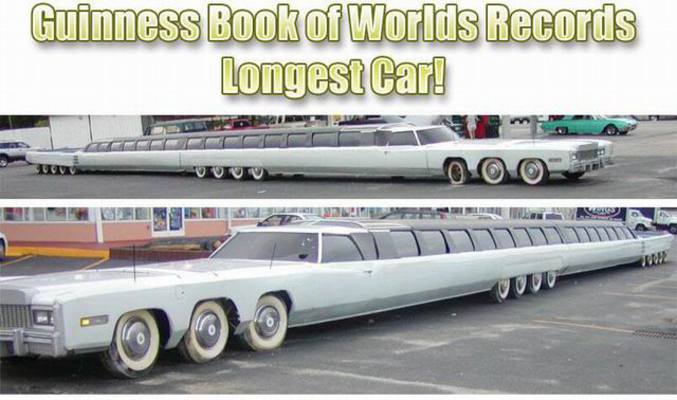 La plus longue voiture du monde.