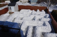 Labyrinthe de neige