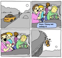 Timmy s'endort au volant