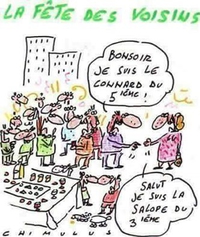 Aujourd'hui, c'est la fête des voisins