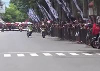Bonne ambiance durant la course