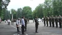 Surprise pendant une cérémonie militaire russe